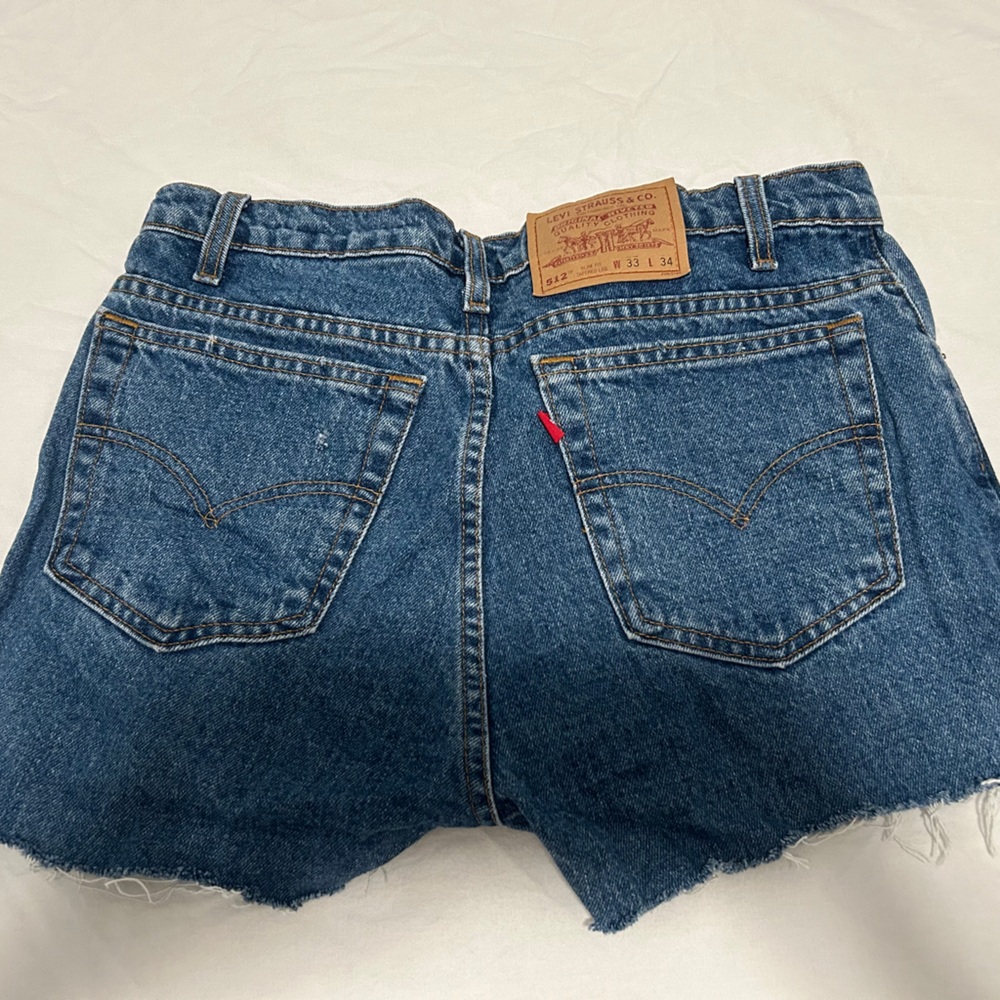 Levi's Blue Denim Cutoff Shorts